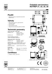 Ovladače servomotoru NOTREP 21, 22, 25, 26 511 ... - MaR TRADE