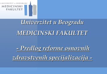 Ð¾Ð²Ð´Ðµ. - Medicinski fakultet Kragujevac