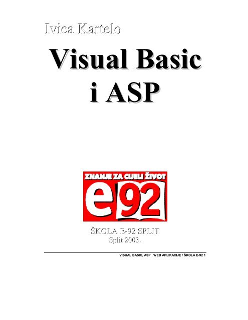 Ivica Kartelo Visual Basic i ASP