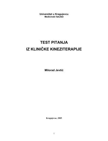 Ð¾Ð²Ð´Ðµ. - Medicinski fakultet Kragujevac - Univerzitet u Kragujevcu