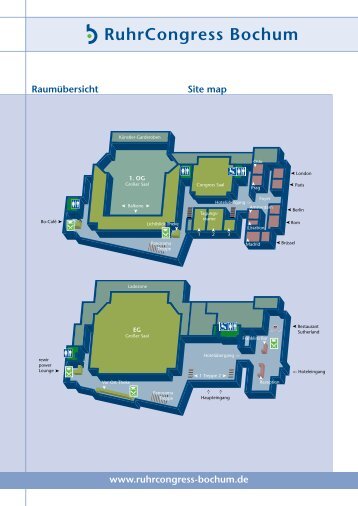 Raumübersicht Site map www.ruhrcongress-bochum.de