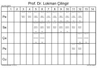 Prof. Dr. Lokman Ãilingir