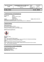 SICHERHEITSDATENBLATT - Euro OTC Pharma Gmbh