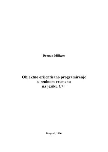 Objektno orijentisano programiranje u realnom vremenu na jeziku C++