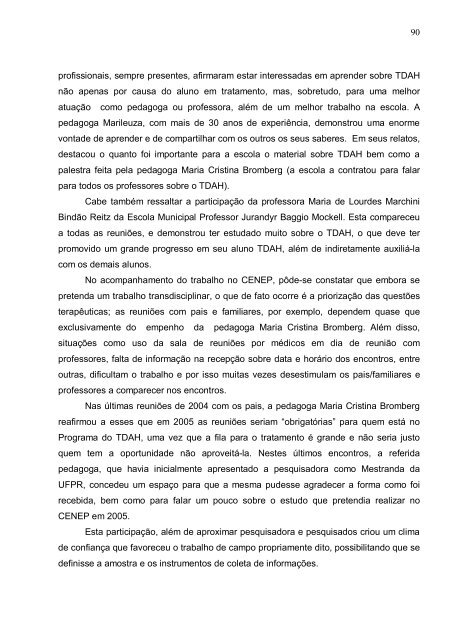 Sandra Regina Dias de Costa - Programa de PÃ³s-GraduaÃ§Ã£o em ...