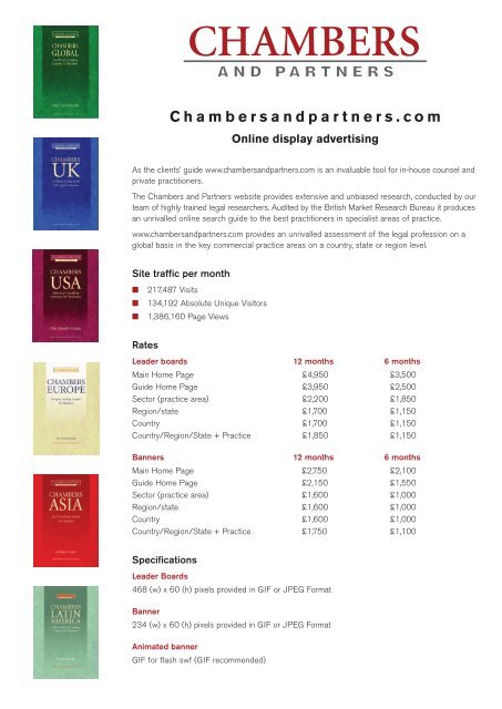 Information pack pdf - Chambers and Partners