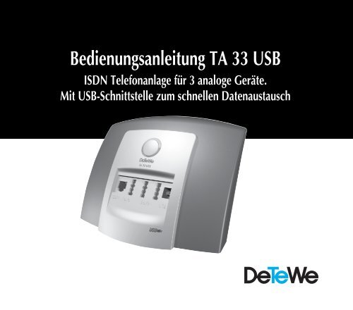 Bedienungsanleitung TA 33 USB - Digitale Sprach- und ...