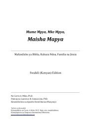 Wewe Maisha Yako Ndoto Zako Family Care International