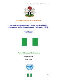 federal republic of nigeria - Stockholm Convention on Persistent ...