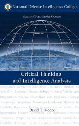 Critical Thinking and Intelligence Analysis