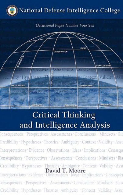 Critical Thinking and Intelligence Analysis