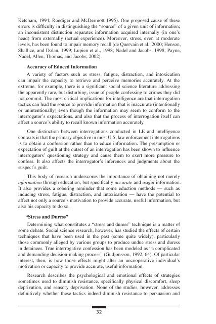 Educing Information: Interrogation - National Intelligence University