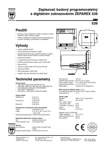 Použití Výhody Technické parametry Zapisovač ... - MaR TRADE