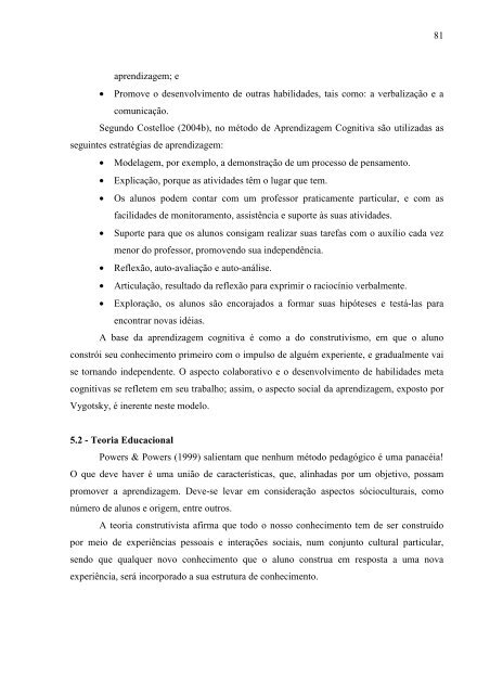 Mariangela de Oliveira Gomes Setti - Programa de PÃ³s-GraduaÃ§Ã£o ...