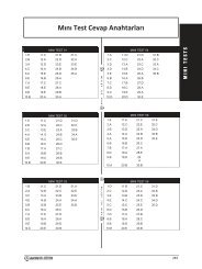 Mını Test Cevap Anahtarları - KPDS.org