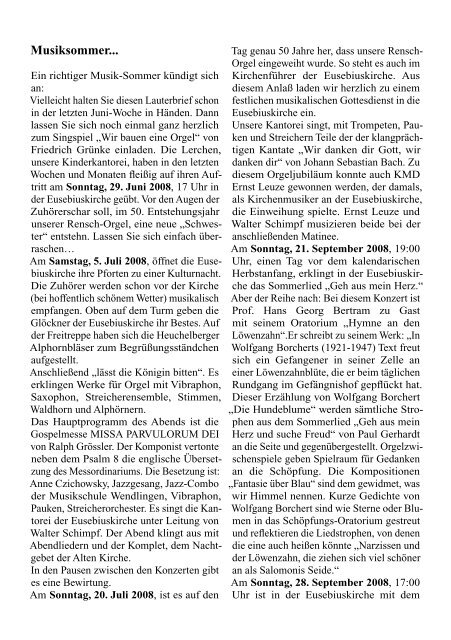 Lauterbrief Nr. 170 Juli/August/September 2008 - Die ...
