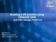 Building a DR Solution Using VMWARE SRM and EMC ... - Ortra