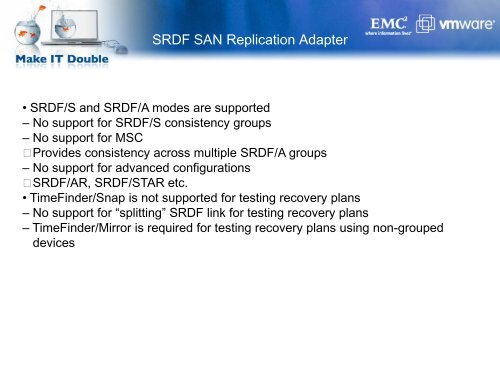 Building a DR Solution Using VMWARE SRM and EMC ... - Ortra