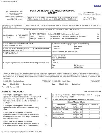 DOL Form Report (ERDS) - 1-888-no-union.com