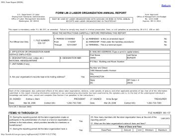 DOL Form Report (ERDS) - 1-888-no-union.com