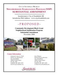Neighborhood Stabilization Program - City of Southfield