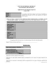 Chapter 19 Application Form (pdf) - City of Southfield