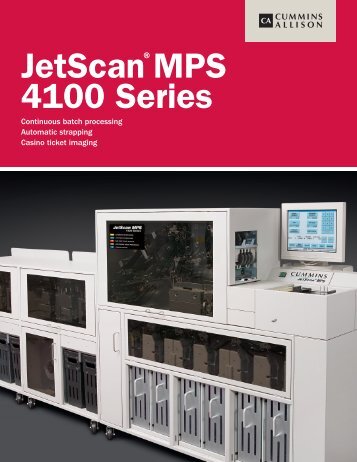 JetScan MPS 4100 Gaming - Cummins-Allison