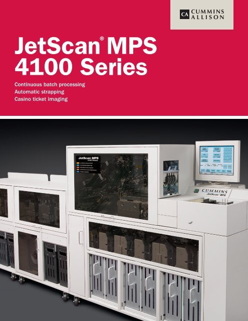 JetScan MPS 4100 Gaming - Cummins-Allison