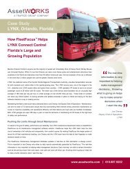 Case Study LYNX, Orlando, Florida - AssetWorks