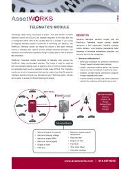 TELEMATICS MODULE - AssetWorks