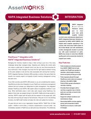 NAPA Integrated Business Solutions INTEGRATION - AssetWorks