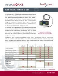 FuelFocus RF Vehicle ID Box - AssetWorks