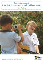 Capture the moment: Using digital photography in early childhood ...