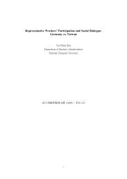 Representative Workers' Participation and Social Dialogue ...