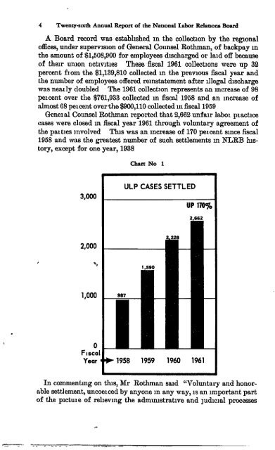 TWENTY-SIXTH ANNUAL REPORT - National Labor Relations Board