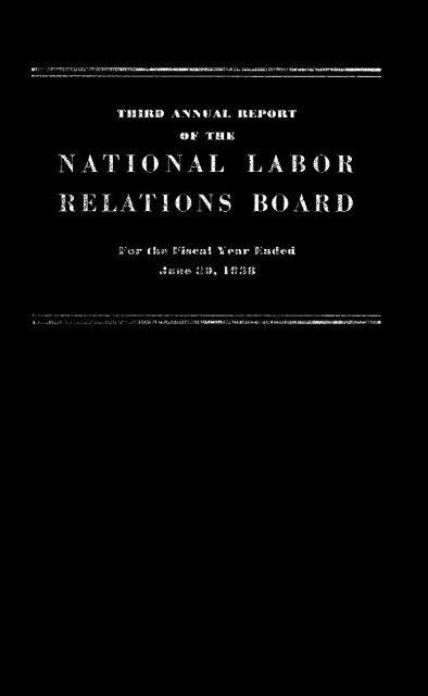 NATIONAL LABOR RELATIONS BOARD