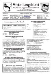 Mitteilungsblatt - Verwaltungsgemeinschaft Ebrach