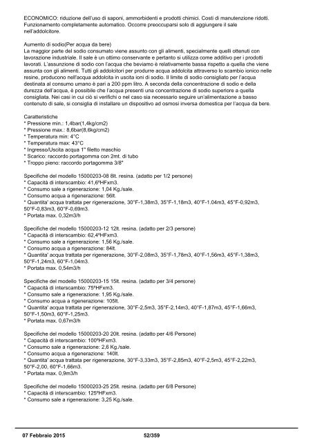 Sinergroup Depuratori Acqua Addolcitori Osmosi Inversa Erogatori acqua