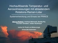 und Aerosolmessungen mit abtastendem Rotations ... - IMK-TRO