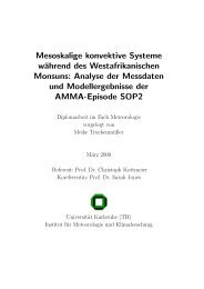 Mesoskalige konvektive Systeme wÃ¤hrend des ... - IMK-TRO