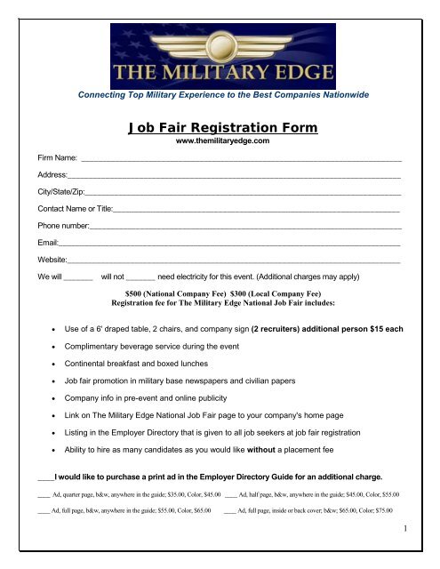 Military edge national job fair