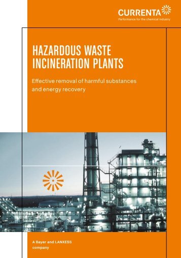 HAZARDOUS WASTE INCINERATION PLANTS - Currenta