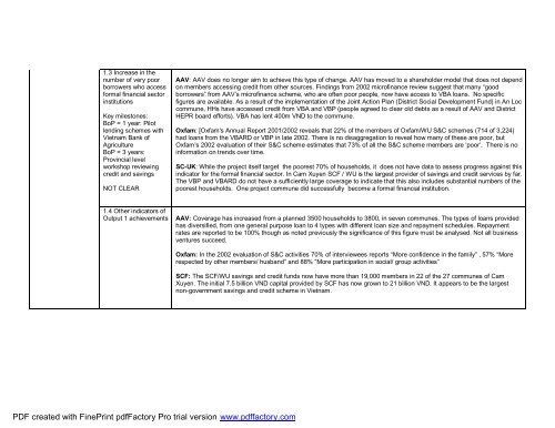 DFID 2003 Ha Tinh PCR.pdf - Monitoring and Evaluation NEWS