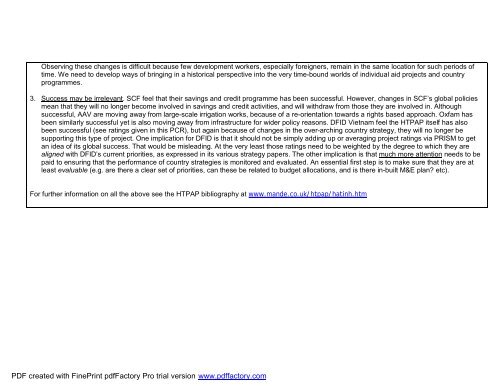 DFID 2003 Ha Tinh PCR.pdf - Monitoring and Evaluation NEWS