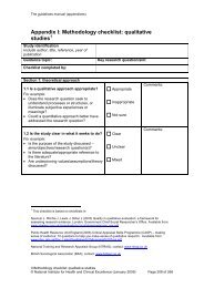 Methodology checklist: qualitative studies - National Institute for ...