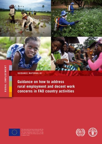 Guidance on how to address rural employment and decent work ...