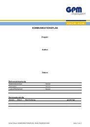 Kommunikationsplan (pdf) - GPM InfoCenter