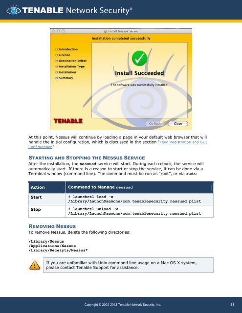 Nessus 5.0 Installation and Configuration Guide - Tenable Network