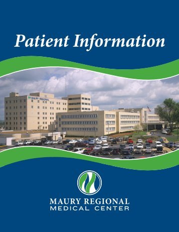 Admitting Booklet 111.indd - Maury Regional Healthcare System