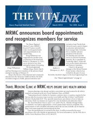 VitaLink March 12.indd - Maury Regional Healthcare System